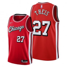 Dres Chicago Bulls Daniel Theis 27 Nike 2021-22 City Edition Throwback Swingman